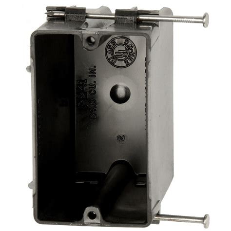 back nail single gang electrical box|Allied Moulded 1.